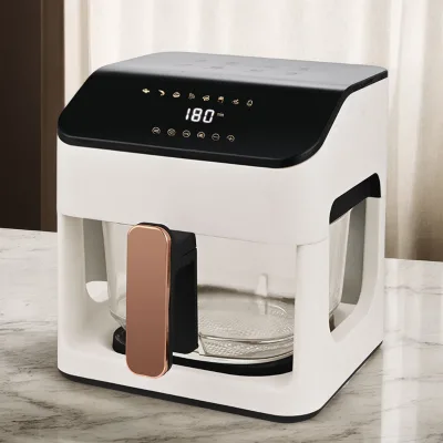 New High Quality 1500 Watt Power Electric Digital air Fryer Custom Flip Cover Smart air Fryers