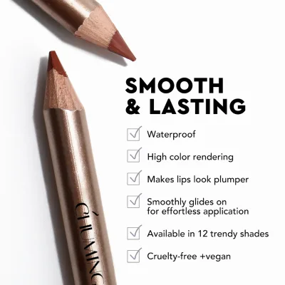 Custom Logo Creamy Lipstick Long Lasting Private Label Lip Liner Waterproof Lip Pencil with Mineral Ingredients