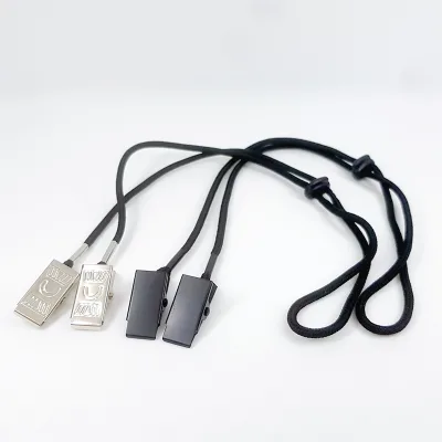 Custom Multi Color Windproof Lanyard Keeper Adjustable Hat Retainer Hat Metal Clip Strap Holder Cord for Fishing