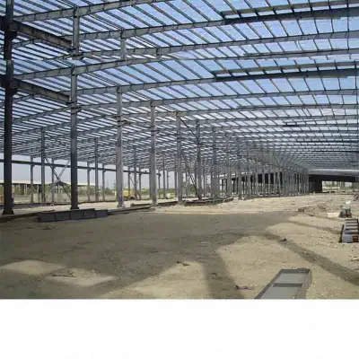Large Span Autocad Drawing Prefab Steel Structure Fabrication Workshop
