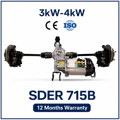 Swap Your Three Wheeler Solid Axle for This Semi Trailing Arm IRS Gearbox Assembly Propeller Shaft Suits 3-4KW Motors 715B QY