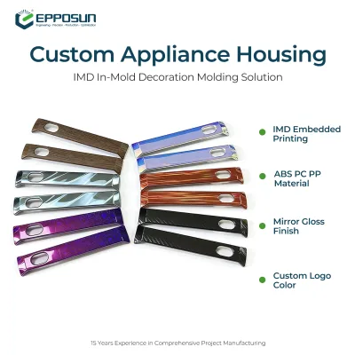 House Mold Development IMD Plastic Shell Custom Appliance Control Panel Surface Finishing Injection Molding Service Dual Color