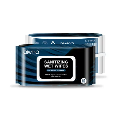 AIWINA Wholesale Promotional  72 Pcs 100pcs Natural Water Baby Single Mini Pack Wet Wipes Manufacturer China