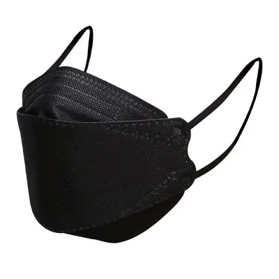 10 Pcs Packed Black Color Wholesale 4 Ply KF94 Mask Disposable Face Masks