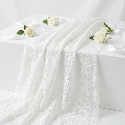 CYG OEM Luxury Corded Lace Fabric for Wedding Dress