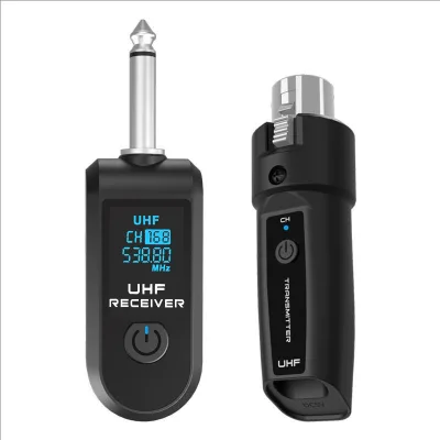 Wireless Microphone System for Musical Instruments Moving Coil Wired Conversion Receiver Amplification Audio Splitter Converter