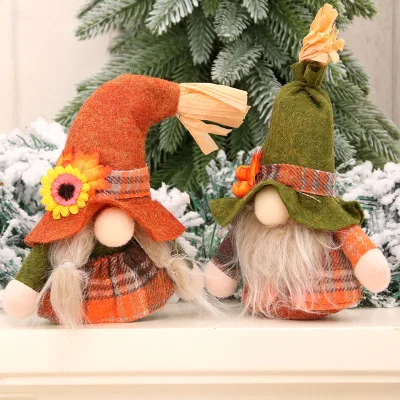 New Hot Selling Christmas Faceless Old Man Doll, Harvest Festival Doll Gift, Standing Doll Ornament
