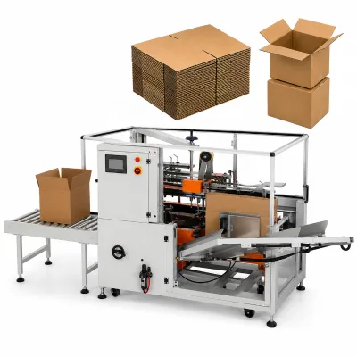 Automatic Carton Box Forming Machine Custom Design Case Erector for Packaging Line Box Machine Carton Making Machine