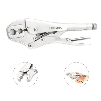 Vice Grip Plier Wrench Adjusting Adjustable Two Holes Crimping Locking Pliers