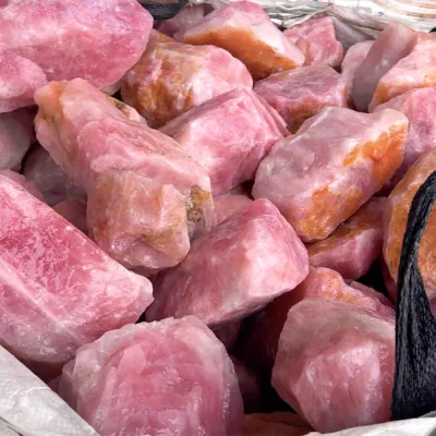Wholesale Pink Natural Rough Rose Quartz Crystal Stone High-quality Madagascar Rose Quartz