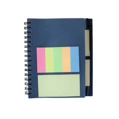 GemFully Chinese Shopping Platform Spiral Notebook Custom Design Pocket Note Note Pad with Pen Journal with Front Pocket