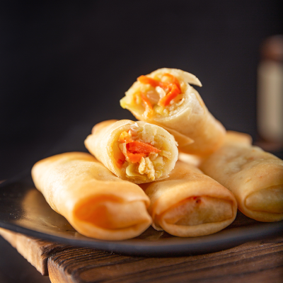 China Wholesale Vegetable Spring Rolls Samosas Spring Roll Packaging Bag Vegetarian Spring Rolls