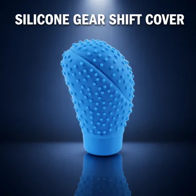 Universal Silicone Car Gear Shift Knob Cover Anti-Slip Studded Shift Protector Sleeve Manual Automatic Transmission Shift Guard
