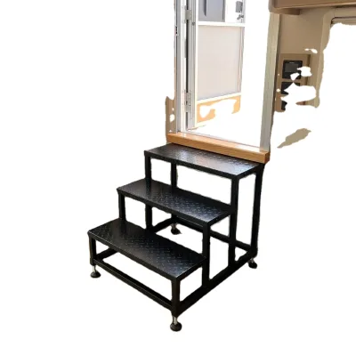 LA Fabricator Custom Sheet Metal Fabrication Heavy Duty Folding Hot Tub Step with Handle