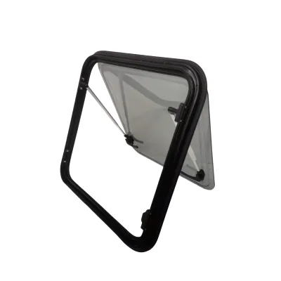 1000x600mm Wholesale RV Window Multiple Strut Positions Gray Tinted Glass Secure Locking Mechanism