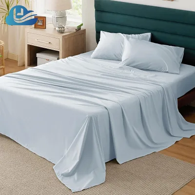 Bed Sheet Cotton with Elastic Cotton Bed Sheet and Pillowcases 100% Cotton Bed Sheet Duvet Cover