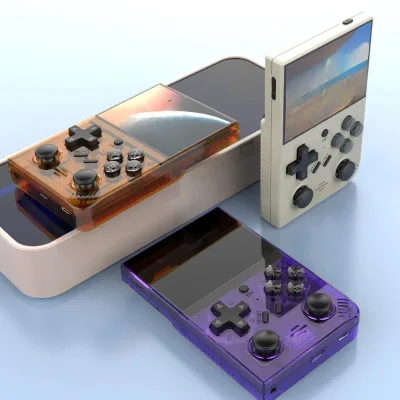 R35PLUS Retro Arcade Console 3.5 Inch IPS Linux Vertical Handheld Game Device for Adult Players Spielekonsole for Travel