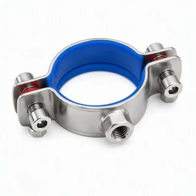 Brewery Dairy Milk Line Pipe Clamp Stainless Steel 304 M8 Mounting Nut Pipe OD 12-168mm in Stock Factory Made