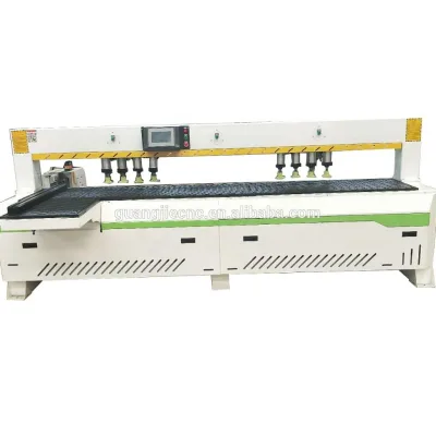 Best Price Wood Side Hole CNC Borehole Drilling Machine with Double Servo Motor Vacuum Table & High-Speed 105M/MIN for Furniture