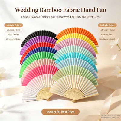 ODM Wedding Bamboo Folding Fan-Backdrop Decor Romantic Style Eco-Friendly