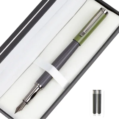 High-End Metal Fountain Pen Calligraphy Practice Set for Teachers-Special Writing Application Holiday Gift Box