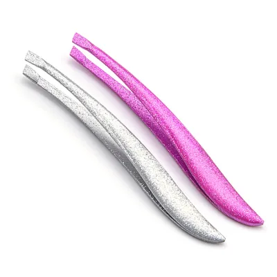 Manufacturer Portable Stainless Steel Eyebrow Clip Oblique Banana Plucking Clip Shaping Tool for Eyelash Tweezers-Wholesale