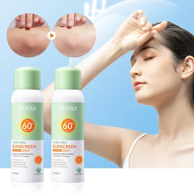 Own Brand Aloe Vera Sunscreen Spray SPF 60 Strong Whitening Sunscreen Refreshing Sunscreen Spray