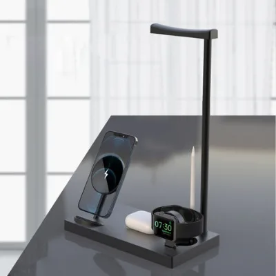 7 IN 1 15W Wireless Charger Desktop Fast Charging Wireless Charger Station