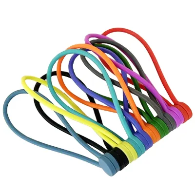 Upgraded Reusable Silicone Magnetic Cable Ties, Full Cover Silicone Organizers with Super Strong Magnets for Storage