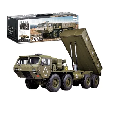 8CH HG P803A Pro Upgraded Light Sound 1/12 2.4G 8x8 EP RC US Army Military Truck 5KG Load Capacity W/o Battery Charger
