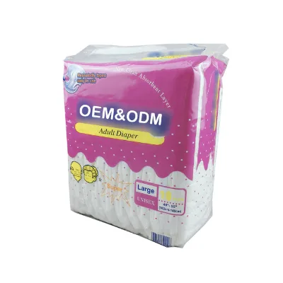 Wholesale Disposable  Diaper Adults Pink Printed Leak Guard Made Japanese Sap Female Wearing