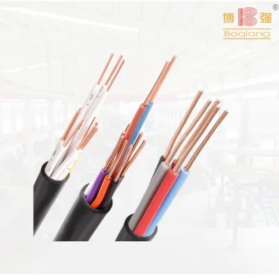 High Quality Boqiang KVV KVVR KVVRP Industrial Solid Conductor PVC Sheathed and Insulated Power and Control Cable
