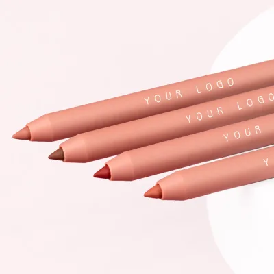 Long Lasting Lipstick Pencil Waterproof Velvet Nude Pink Lipliner Private Label Makeup Matte Lip Liner