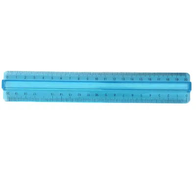 High Quality OEM Multifunction Transparent Color Accurate Double Scale Student Ruler Easy Holder 20cm Ruler for School &office