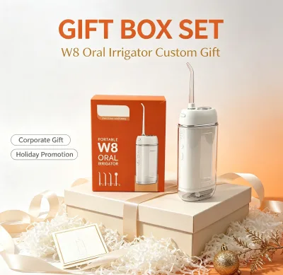 Eisler W8 Water Flosser Cordless Oral Irrigator Luxury Gift Box Package Festival Oral Hygiene Present OEM Customized