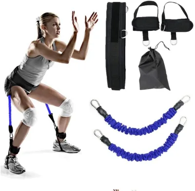 Bounce Trainer Latex Elastic Rope Boxing Jumping Training Fitness Resistance Band
