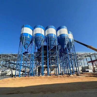 Assembled Concrete Cement Silo Facilitate Transport 300 Tons Small Welded Concrete Cement Silo for Concrete Plant