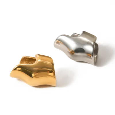 New Arrival Fashion 18k Gold Plated With PVD Stainless Steel Low Key Statement Ear Cuff for Women