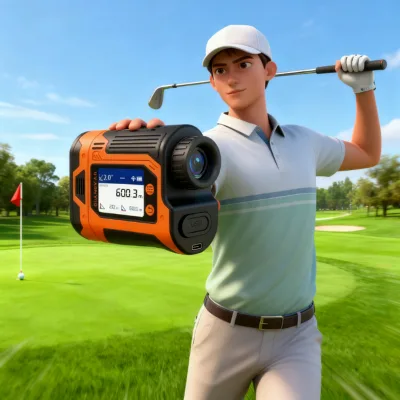 High Precision 6x Magnification 5-600m Laser Class 1 Golf Hunting Rangefinder Slope Function IP65 Protection 0.1m Accuracy LCD