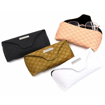 Bestclean Luxury Unique Design Sunglasses Cases with Metal logo Soft Glasses case logo Custom