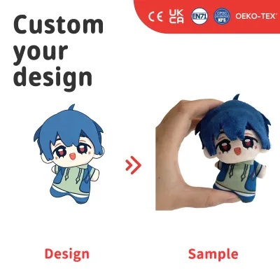 Custom Anime Plush Doll Personalized Chibi Character Stuffed Toy OEM Kawaii Mascot Gift Creator Merchandise Design