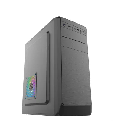 Hot Selling Black SPCC Desktop PC Case Factory Price Wholesale Newest Cheapest ATX Office Computer PC Case