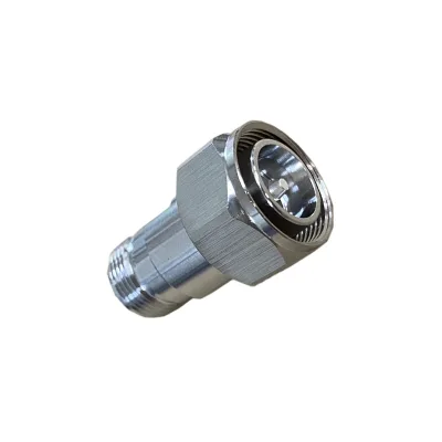 HTMICROWAVE Telecommunication Low PIM -150dBc 4.3-10 Male to N Female RF Straight Connector Adapter