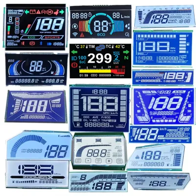 Professional Customized TN HTN VA LCD Display White LED Backlight Factory Supply Transparent Monochrome Digit Screen All Kinds