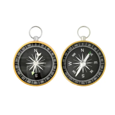 Wholesale Aluminum Alloy Metal Compass for Outdoor Camping and Teaching Novelty Stationery Tools for Gifts