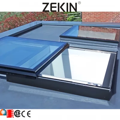 Customized Artificial Sky Motorized Sunroof Sunroom Open Skylights Glass Aluminum Waterproof Electric Skylight Roof Window