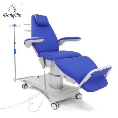 Power Reclining High Quality Healthcare Advanced Recovery Specialized Blood Donation Collection Hemodialysis Chair