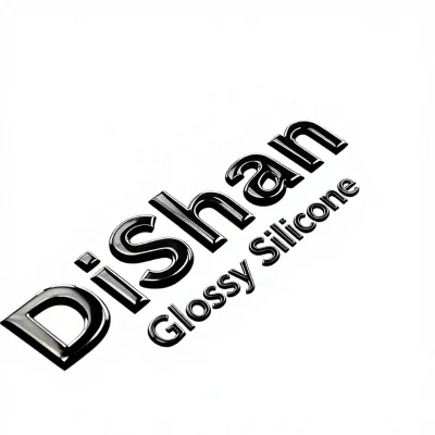 Popular Designer Pattern Glossy Glitter logo Silicone Heat Transfer Mixed Color Silicone Label Custom Made 3D logo for Packaging