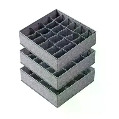 Drawer Fabric Foldable Cabinet Closet Organizers Ties Sock Underwear Organizer Dividers Storage Boxes for Socks Underwear