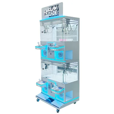 Zhikui Cheap Coin Operated 4 Player Mini Crane Machine Plastic Metal English Adult Games Customized Colors for Arcade